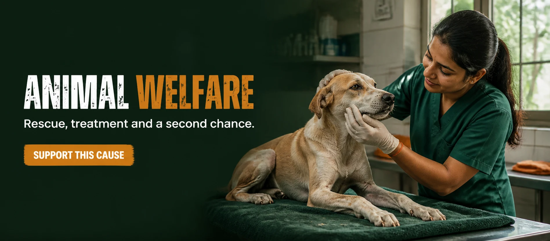 Animal Welfare — Rescue, treatment and a second chance. Support this cause.