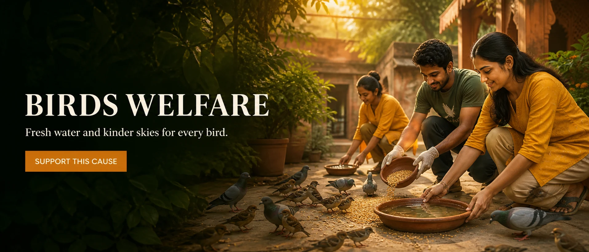 Birds Welfare — Fresh water and kinder skies for every bird. Support this cause.