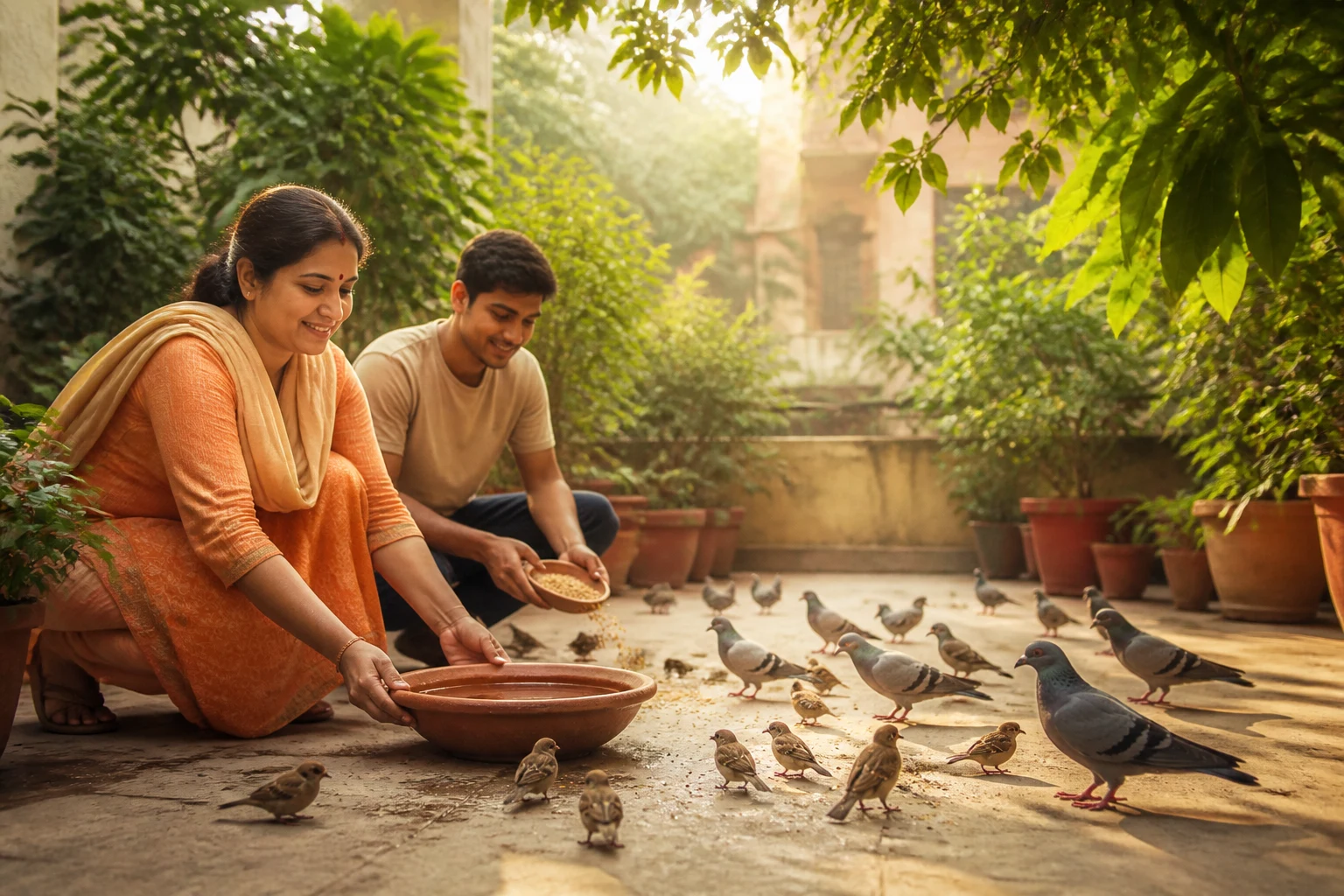 Birds Welfare in action